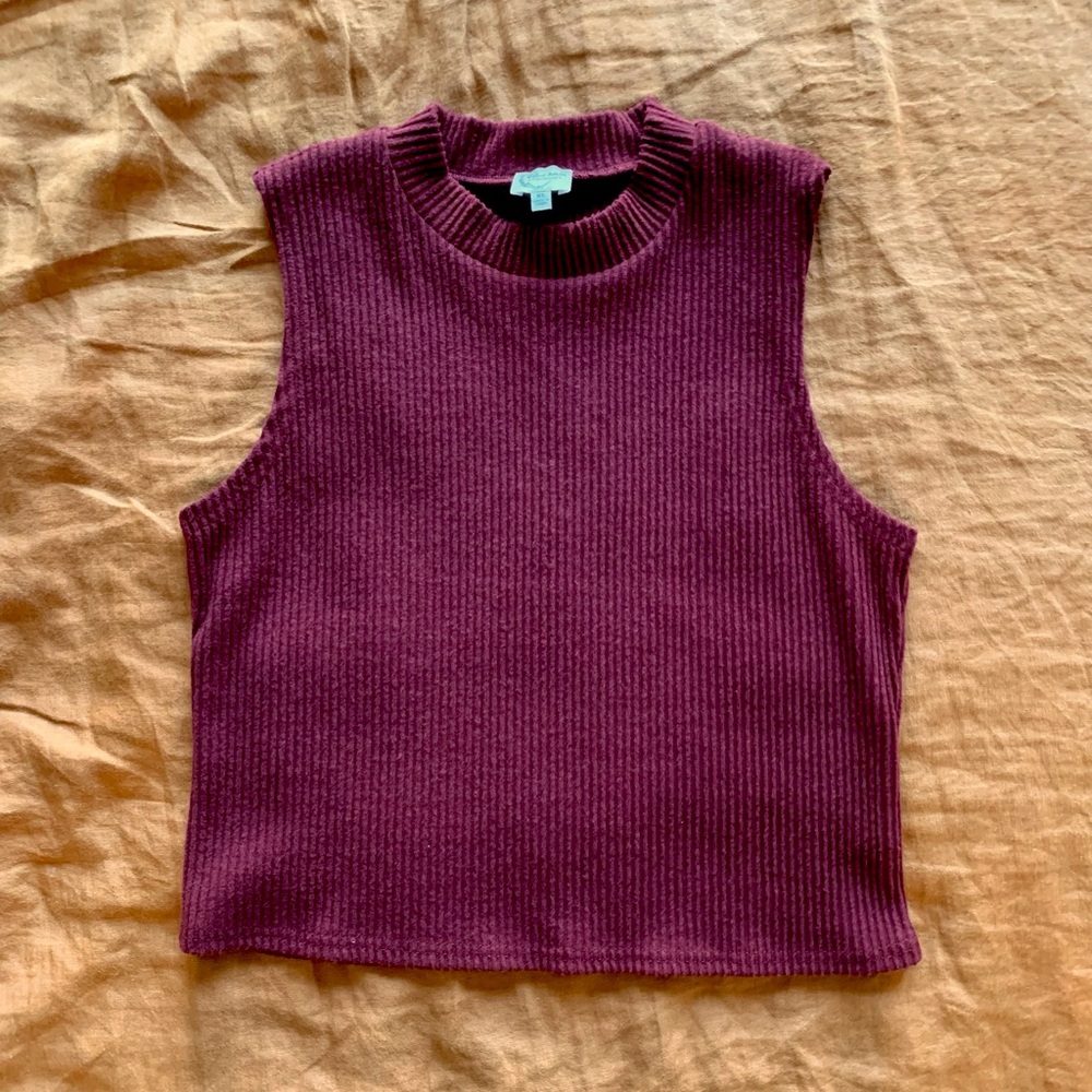 Burgundy Francesca’s Sweater Vest/Tank